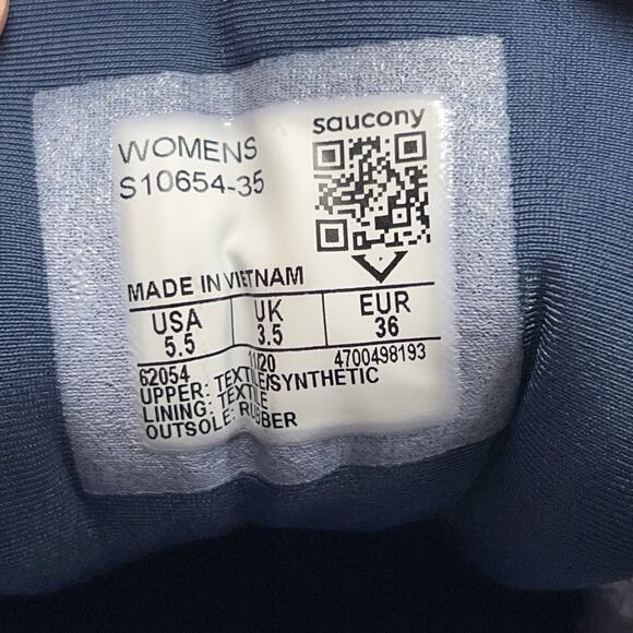 Saucony Guide 14 Womens Size 5.5 Running Shoes Lilac/Navy - Picture 12 of 12